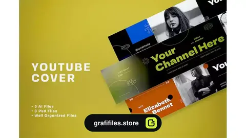 طرح لایه باز کاور یوتیوب Grotesk Youtube Cover