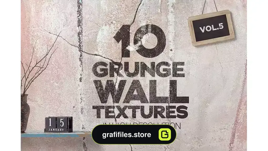 تکسچر دیوار گرانج Grunge Wall Textures Vol.5