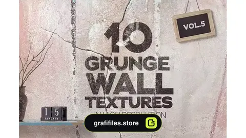 تکسچر دیوار گرانج Grunge Wall Textures Vol.5