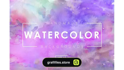 دانلود بک گراند آبرنگی Handmade Watercolor Backgrounds Vol.13