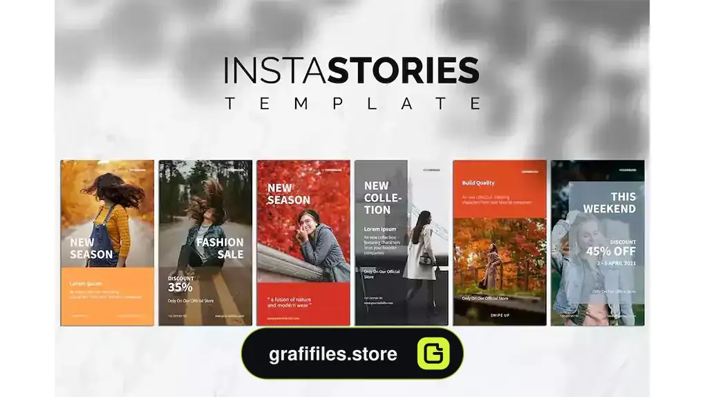 وکتور استوری اینستاگرام Insta Stories Template