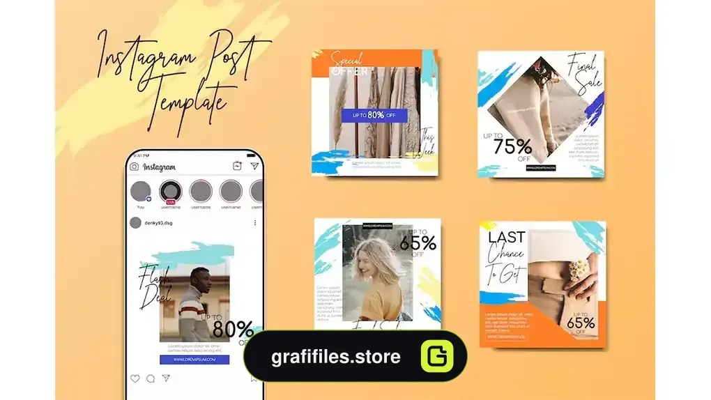وکتور پست اینستاگرام Instagram Post Template