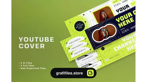 طرح لایه باز کاور یوتیوب NFT YouTube Cover