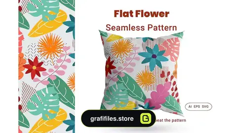 پترن گلدار Seamless Pattern Floral