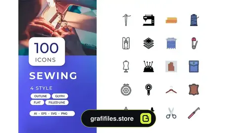 آیکون خیاطی