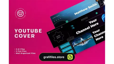 فایل لایه باز کاور یوتیوب ورزشی