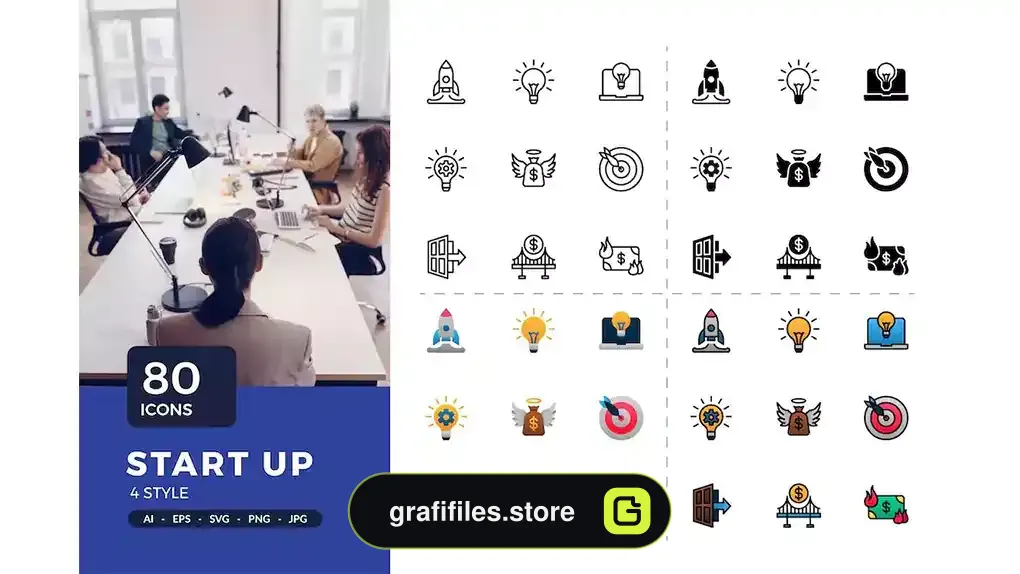 آیکون استارت آپ Start Up Icons
