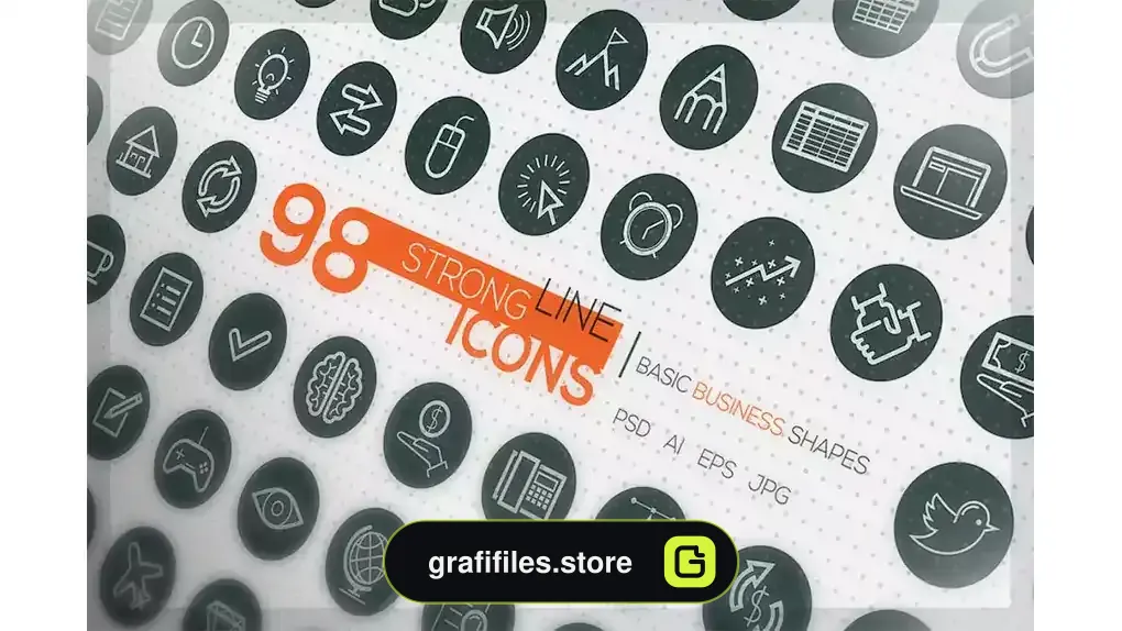 آیکون Strong Line Icons