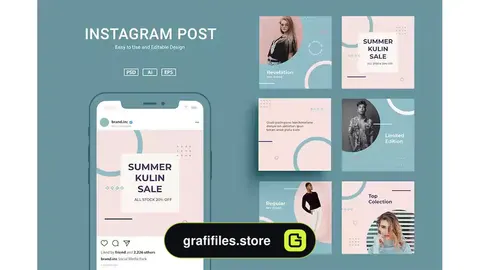 فایل لایه باز پست اینستاگرام VDN Instagram Post v3.3