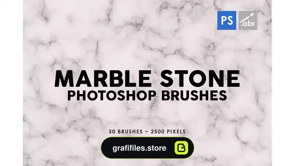 دانلود براش سنگ مرمر Marble Stone Photoshop Stamp Brushes