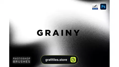 براش لکه فتوشاپ Grainy Blob Photoshop Brushes