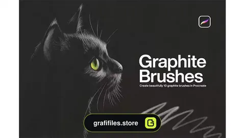 براش پروکریت گرافیت Graphite Brushes Procreate