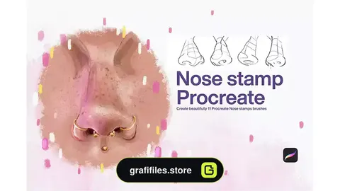 براش بینی پروکریت Nose Stamp Procreate