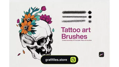 براش تتو هنری پروکریت Tattoo Art Brushes Procreate