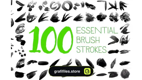 براش رد قلمو فتوشاپ Essential Brush Strokes
