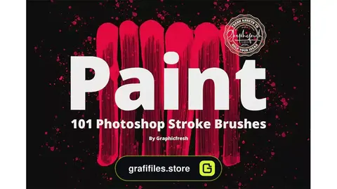 براش قلمو نقاشی فتوشاپ Photoshop Paint Stroke Brushes