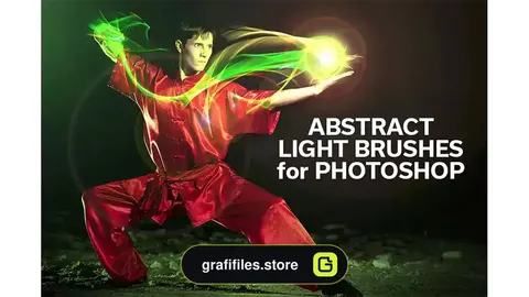 براش نور فتوشاپ Abstract Light Brushes for Photoshop