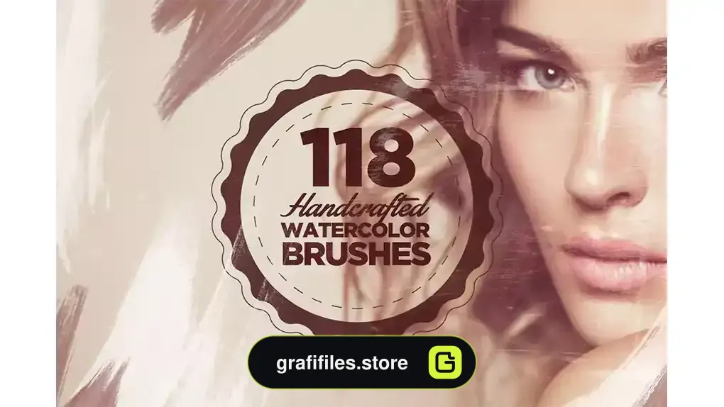 براش آبرنگ فتوشاپ Handcrafted Watercolor Brushes