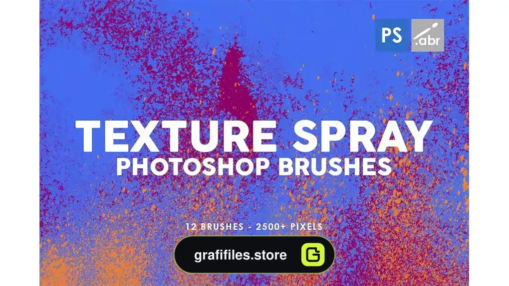 براش اسپری فتوشاپ Texture Spray Photoshop Brushes