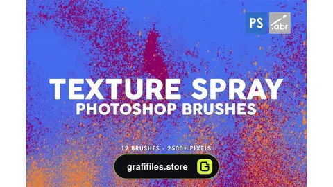 براش اسپری فتوشاپ Texture Spray Photoshop Brushes