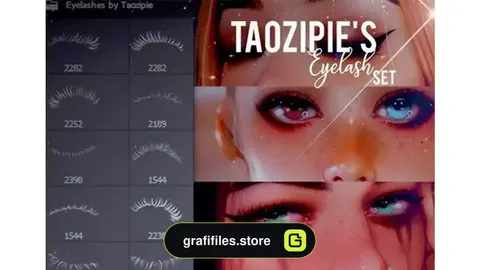 براش مژه چشم فتوشاپ Eyelash Brushes for Photoshop