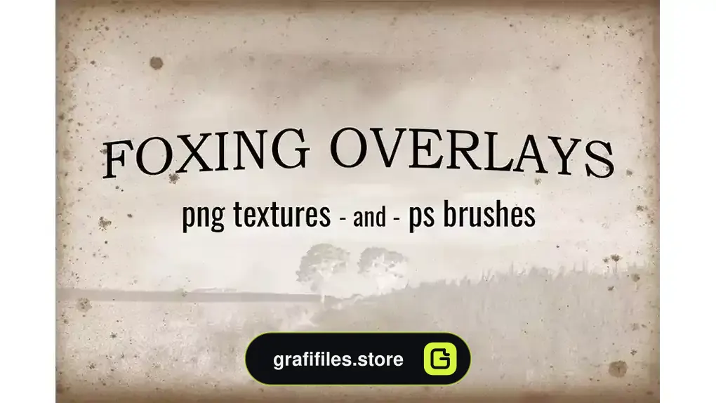 براش کاغذ قدیمی Foxing Textures and Brushes