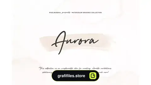 براش آبرنگ فتوشاپ Aurora Watercolor Brushes