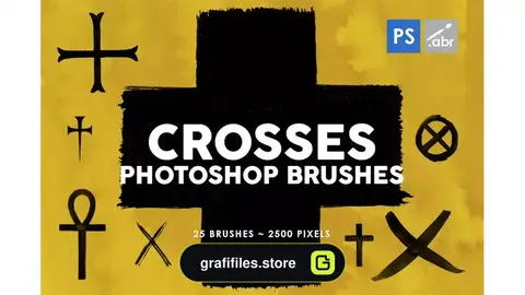 براش صلیب فتوشاپ Crosses Photoshop Stamp Brushes