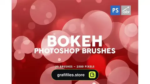 براش بوکه فتوشاپ Bokeh Photoshop Stamp Brushes