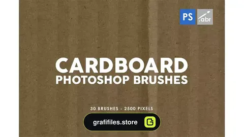 براش مقوا فتوشاپ Cardboard Photoshop Brushes