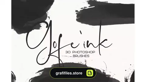 براش جوهر فتوشاپ Gofe Ink Photoshop Brushes