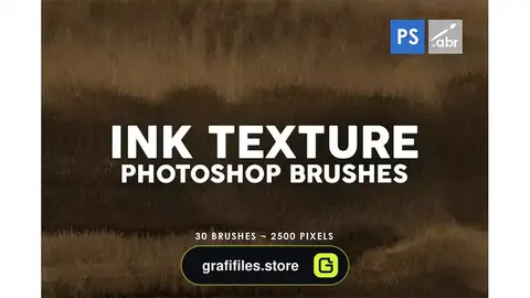 براش جوهر فتوشاپ Ink Texture Photoshop Brushes Vol. 3