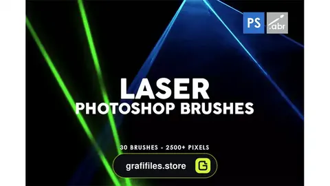 براش لیزر فتوشاپ Laser Photoshop Stamp Brushes