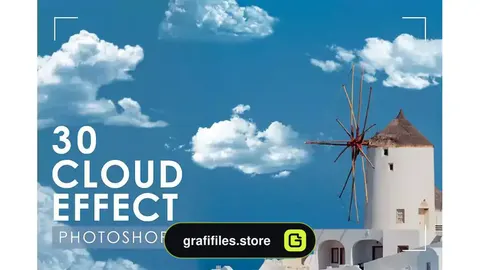 براش ابر فتوشاپ Realistic Cloud Photoshop Brushes