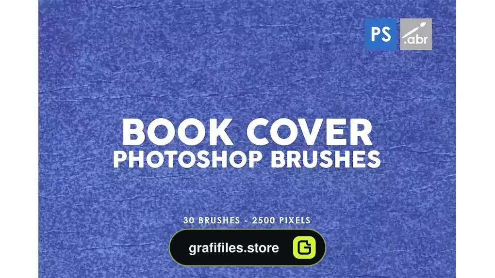 براش جلد کتاب قدیمی Retro Book Cover Photoshop Stamp Brushes