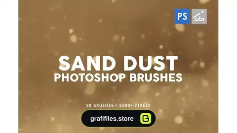 براش گرد و خاک شن فتوشاپ Sand Dust Photoshop Stamp Brushes