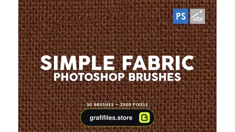 براش فتوشاپ پارچه Simple Fabric Photoshop Stamp Brushes