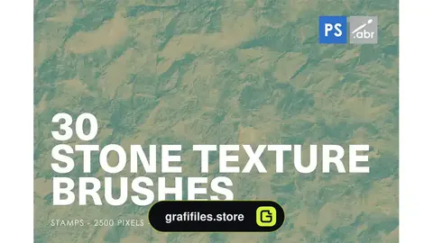 براش تکسچر سنگ فتوشاپ Stone Texture Photoshop Brushes