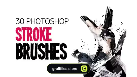 براش رد قلمو فتوشاپ Stroke Brushes