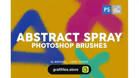 براش اسپری فتوشاپ Abstract Spray Photoshop Stamp Brushes
