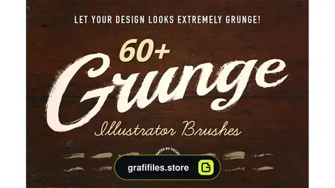 براش قلمو ایلوستریتور Grunge Illustrator Brushes
