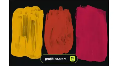 براش آکریلیک فتوشاپ Handmade Acrylic Brushes