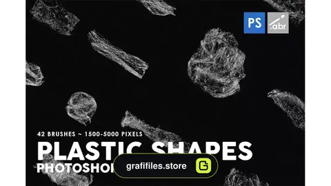 براش اشکال پلاستیکی فتوشاپ Plastic Shapes Photoshop Stamp Brushes