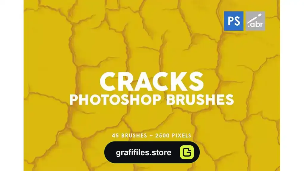 براش ترک خوردگی فتوشاپ Cracks Photoshop Stamp Brushes