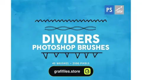 براش خط فتوشاپ Dividers Photoshop Brushes Vol. 2