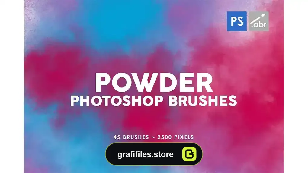 براش پودر فتوشاپ Powder Photoshop Stamp Brushes Vol.2