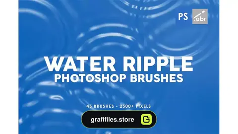 براش موج آب Water Ripple Photoshop Brushes