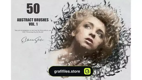 براش جوهر فتوشاپ Abstract Brushes - Vol. 1