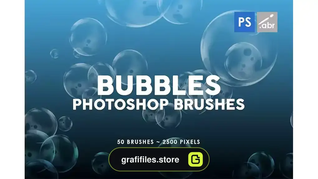 براش فتوشاپ حباب Bubble Photoshop Stamp Brushes