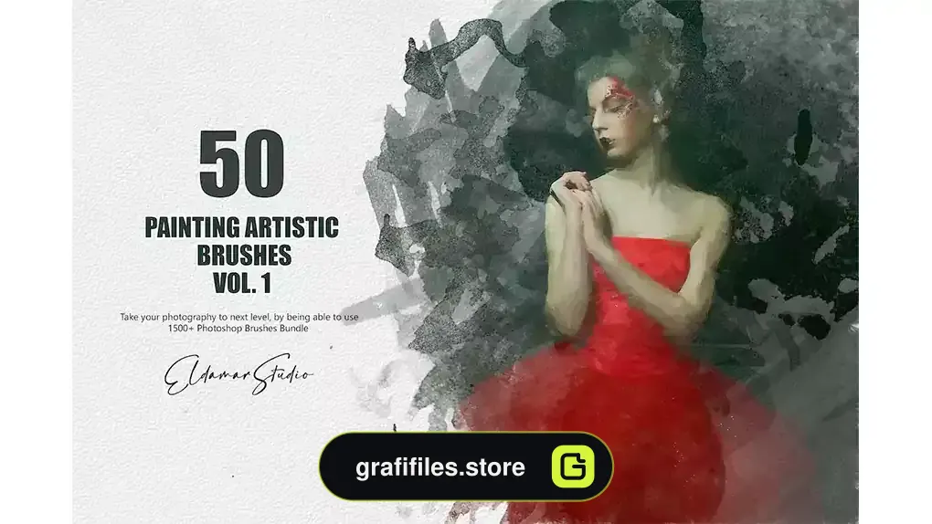 براش نقاشی دیجیتال فتوشاپ Painting Artistic Brushes - Vol. 1